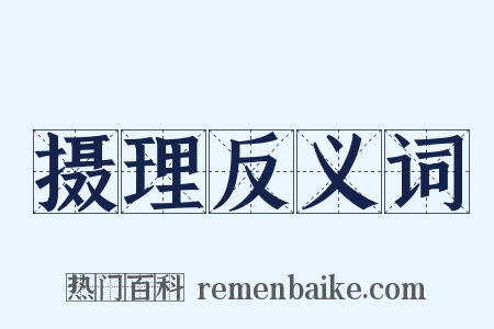 摄理反义词是什么意思的图片